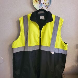 Neon Yellow and Black Vest